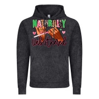 Vintage Black Naturally unbothered afro nails Vintage Hoodie - RanaPortraitStore