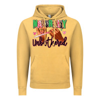 Vintage Mustard Naturally unbothered afro nails Vintage Hoodie - RanaPortraitStore