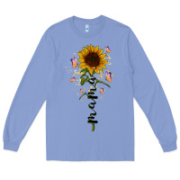 Colony Blue mama sunflower Long Sleeve Tee - RacoonDesign