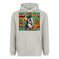 Moon Dust Aztec Sunflowers Horse Heavyweight Hoodie - LillyAllenDesigns