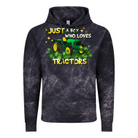Cloud Black just a boy who loves tractors Vintage Hoodie - JahusDesignShop