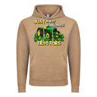 Vintage Coffee just a boy who loves tractors Vintage Hoodie - JahusDesignShop