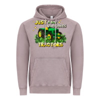 Vintage Zinc just a boy who loves tractors Vintage Hoodie - JahusDesignShop