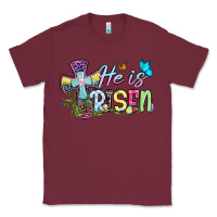 Burgundy Easter Day He is risen Classic Tee - OliviaCreatesArt