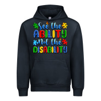 Navy see the ability not the disability Urban Hoodie - Artiststas