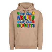 Pigment Burro see the ability not the disability Urban Hoodie - Artiststas