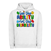 Pigment Lunar Rock see the ability not the disability Urban Hoodie - Artiststas
