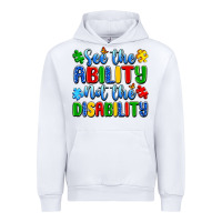 White see the ability not the disability Urban Hoodie - Artiststas