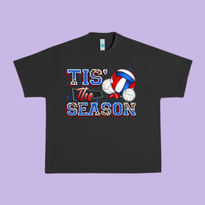 Tis' The Season Volleyball Urban Heavy Tee Designed By Zillion Design Studio
