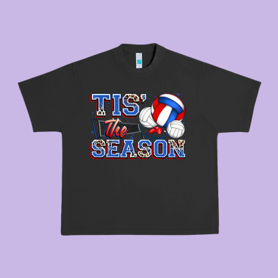 Tis' The Season Volleyball Urban Heavy Tee Designed By Zillion Design Studio