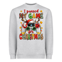I Paused My Game For Christmas Heavyweight Sweatshirt | Teevron