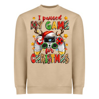 Mushroom i paused my game for christmas Heavyweight Sweatshirt - Zillion Design Studio