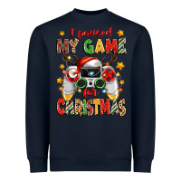 Navy i paused my game for christmas Heavyweight Sweatshirt - Zillion Design Studio