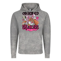 Cloud Rock Obsessed with sneakers pink afro woman Vintage Hoodie - RanaPortraitStore
