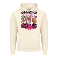 Vintage Artic Obsessed with sneakers pink afro woman Vintage Hoodie - RanaPortraitStore