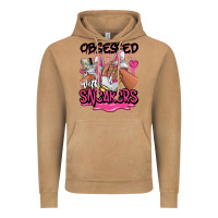 Vintage Camel Obsessed with sneakers pink afro woman Vintage Hoodie - RanaPortraitStore