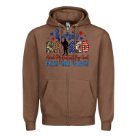 Chestnut born raised and protected by god guns and glory Zipper Hoodie - JahusDesignShop