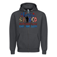 Smoke born raised and protected by god guns and glory Zipper Hoodie - JahusDesignShop