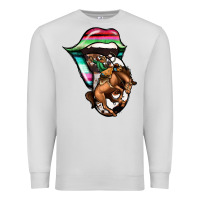 Dove Grey Serape Cowboy Tongue Premium Sweatshirt - Jasminsmagicworld