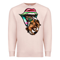 Pale Pink Serape Cowboy Tongue Premium Sweatshirt - Jasminsmagicworld