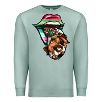 Seafoam Serape Cowboy Tongue Premium Sweatshirt - Jasminsmagicworld