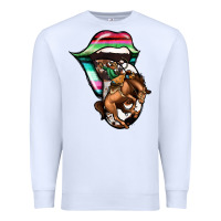 White Serape Cowboy Tongue Premium Sweatshirt - Jasminsmagicworld