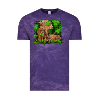 Cloud Purple st patrick's day lucky cow family Vintage Tee - RanaPortraitStore