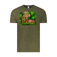 Vintage Olive st patrick's day lucky cow family Vintage Tee - RanaPortraitStore