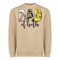 Dad Of Both With Softball And Baseball Heavyweight Sweatshirt | Teevron