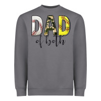 Storm dad of both with softball and baseball Heavyweight Sweatshirt - texasbilliewilder