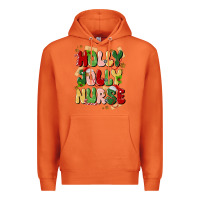 Carrot holly jolly nurse Premium Hoodie - MaliasSmallBusiness