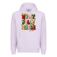 Lilac holly jolly nurse Premium Hoodie - MaliasSmallBusiness
