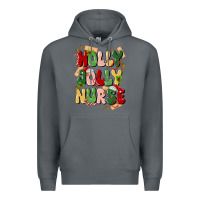 Rock holly jolly nurse Premium Hoodie - MaliasSmallBusiness