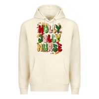 Sandshell holly jolly nurse Premium Hoodie - MaliasSmallBusiness