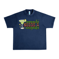 Navy mamacita needs a margarita mothers day Urban Heavy Tee - texasbilliewilder