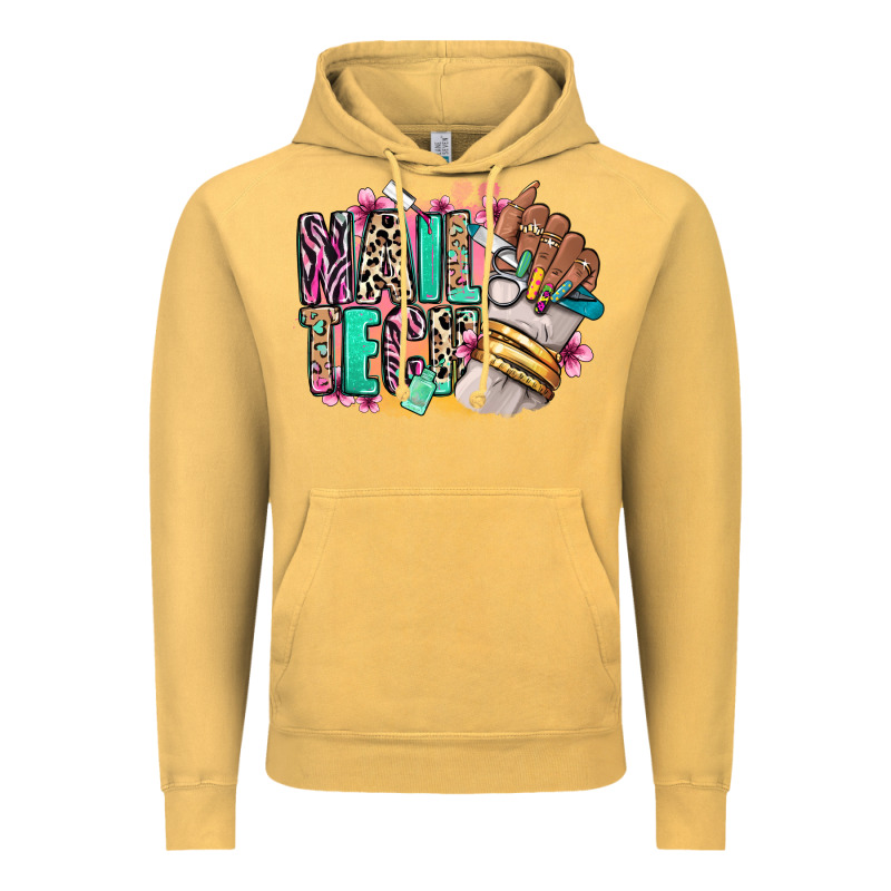 Nail Tech Afro Nail Art Vintage Hoodie by RanaPortraitStore | Teevron