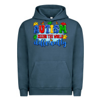 Pigment Midnight Navy autism seeing the world differently Urban Hoodie - Artiststas