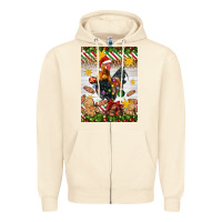 Sandshell Christmas rooster Zipper Hoodie - Artiststas