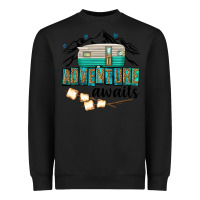 Black adventure awaits Heavyweight Sweatshirt - texasbilliewilder