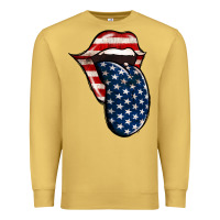 Antique Gold America 4th Of July Tongue Premium Sweatshirt - Jasminsmagicworld