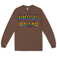 Chestnut proud ally Long Sleeve Tee - CowhideDigitalArt