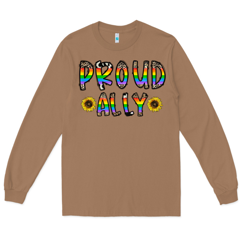 Proud Ally Long Sleeve Tee by CowhideDigitalArt | Teevron