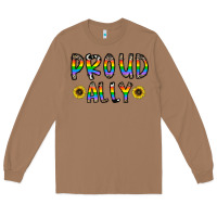 Toasted Coconut proud ally Long Sleeve Tee - CowhideDigitalArt