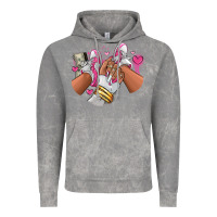 Cloud Rock Pink and white sneaker girl Vintage Hoodie - RanaPortraitStore