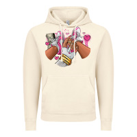 Vintage Artic Pink and white sneaker girl Vintage Hoodie - RanaPortraitStore