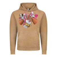 Vintage Camel Pink and white sneaker girl Vintage Hoodie - RanaPortraitStore