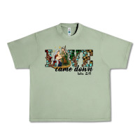 Oil Green love came down holy family Urban Heavy Tee - RanaPortraitStore