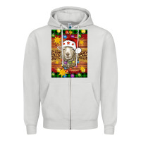 Dove Grey Christmas sheep air freshener Zipper Hoodie - Artiststas