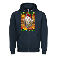 Navy Christmas sheep air freshener Zipper Hoodie - Artiststas