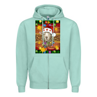 Seafoam Christmas sheep air freshener Zipper Hoodie - Artiststas